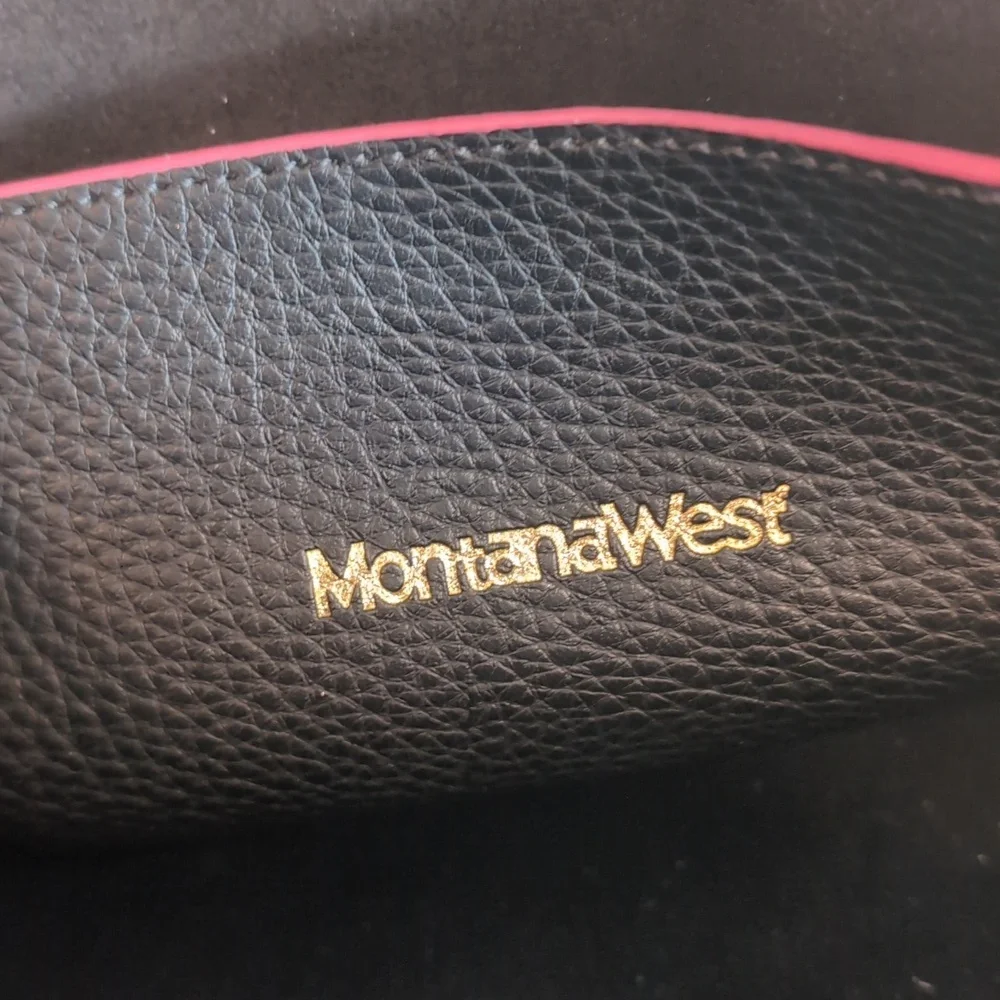 Montana West Black and Pink Crossbody Bag - Picture 3 of 9